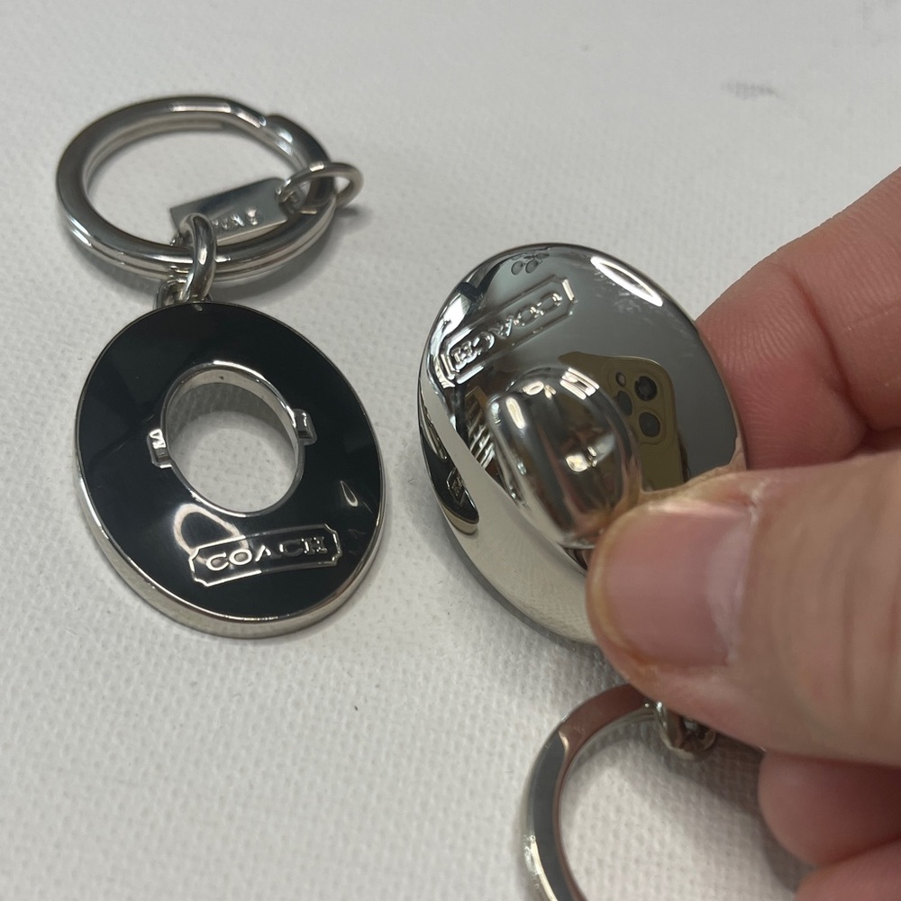 Coach Valet Black and Silver Keychain - Picture 5 of 7